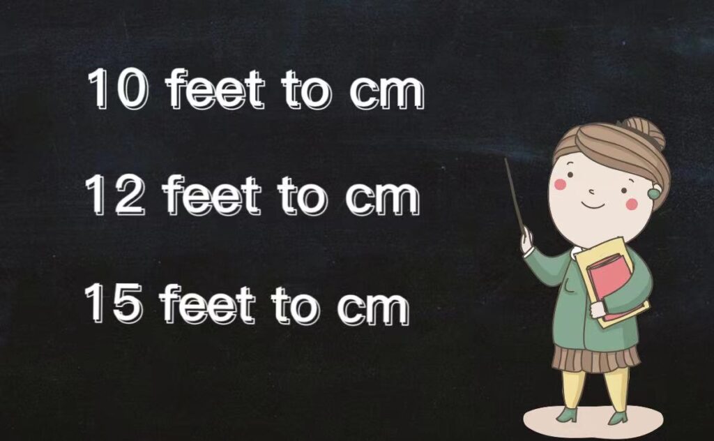 feet to cm